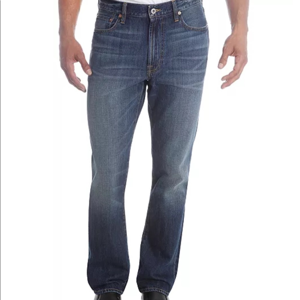 Lucky Brand Men’s Relaxed Straight Fit Denim Jeans Size 34